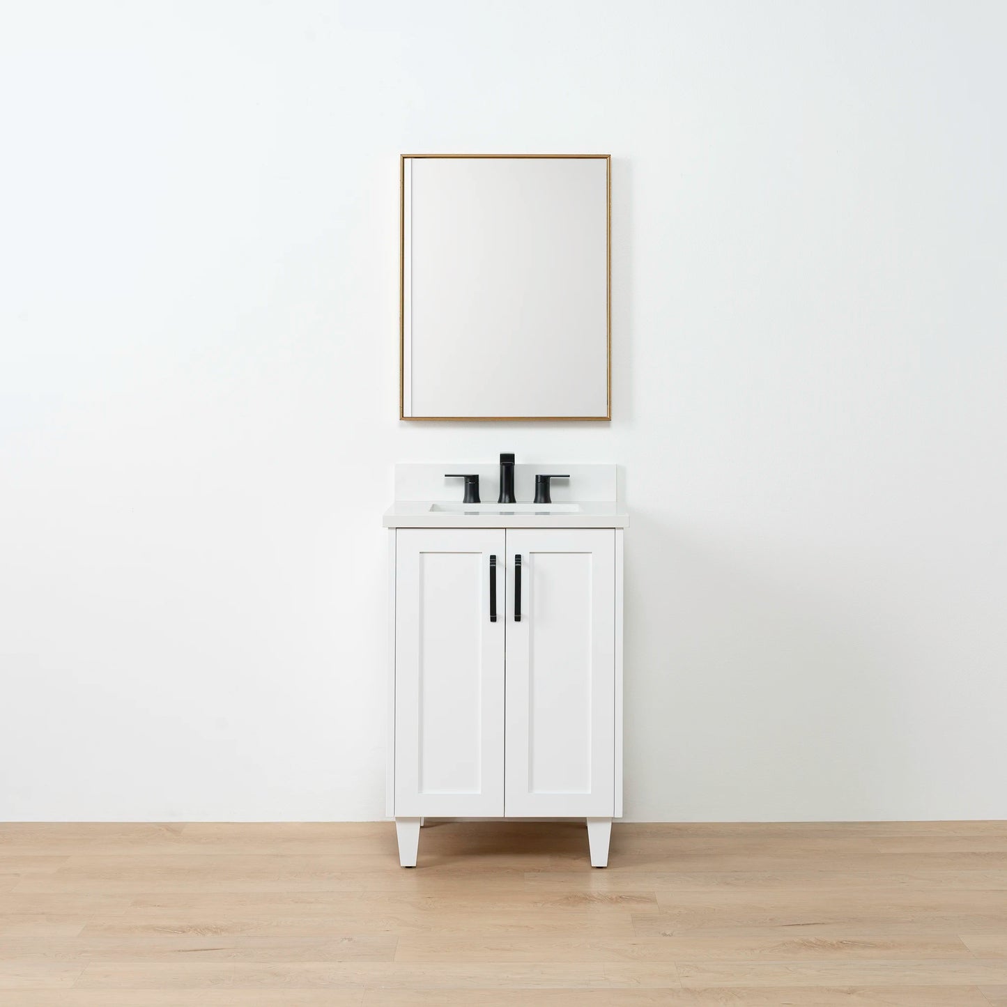 Bridgeport SLIM 24" Satin White Bathroom Vanity