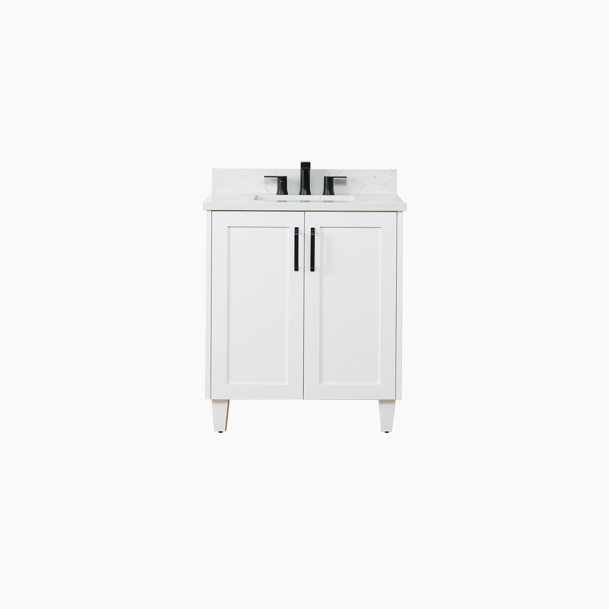 Bridgeport SLIM 30 Satin White Bathroom Vanity