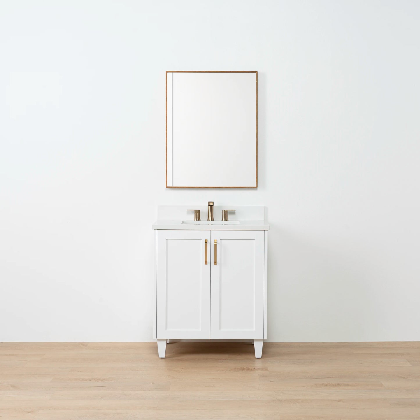 Bridgeport SLIM 30" Satin White Bathroom Vanity