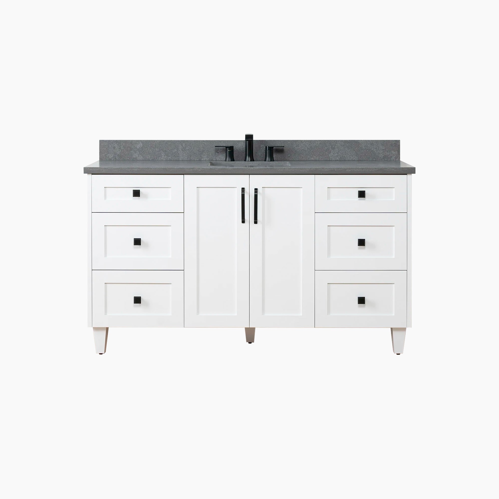 Bridgeport SLIM 60 Satin White Bathroom Vanity