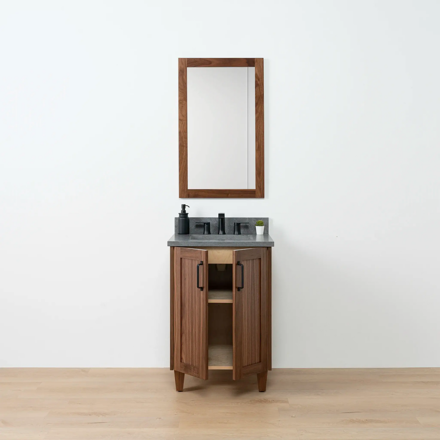 Bridgeport SLIM 24" American Black Walnut Bathroom Vanity Teodor Bathroom Vanity Canada