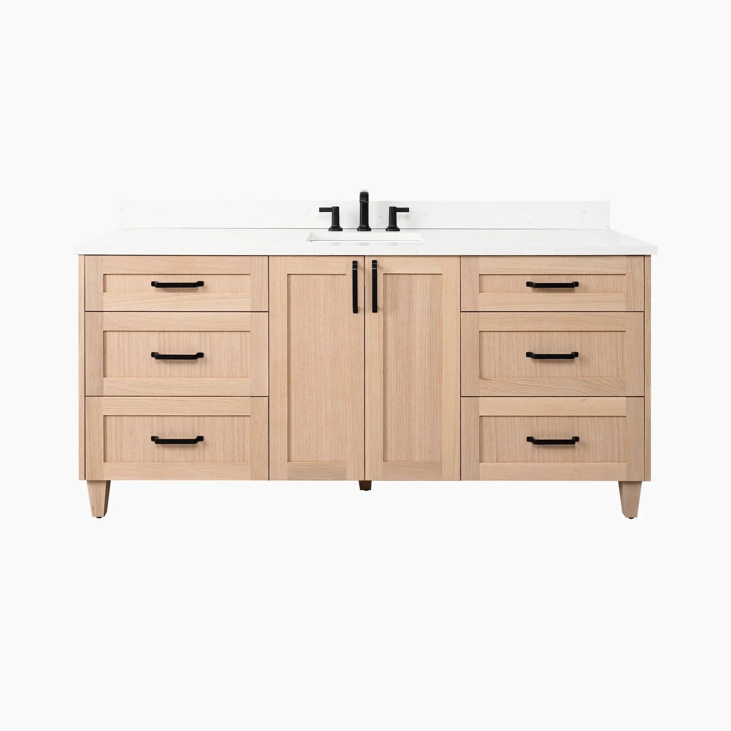 Bridgeport SLIM 72" White Oak Bathroom Vanity Teodor Bathroom Vanity Canada
