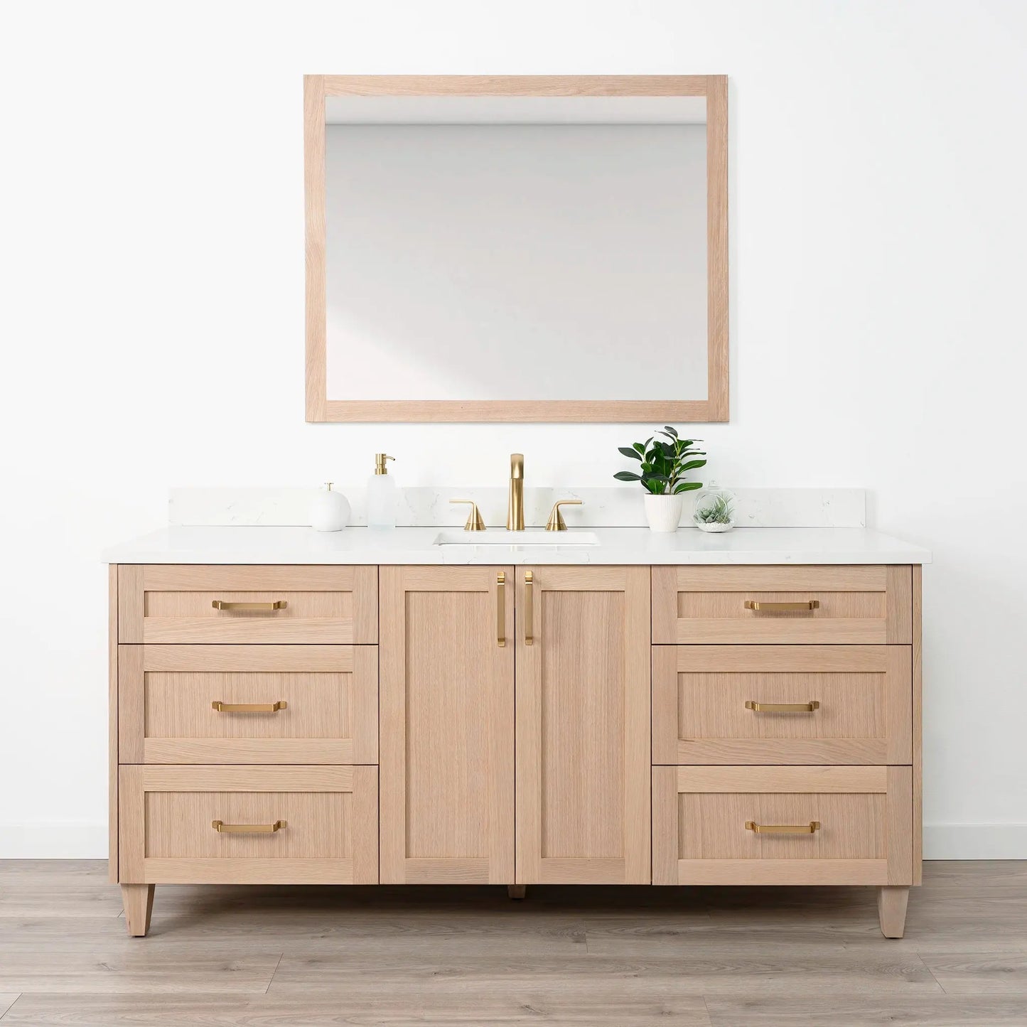 Bridgeport SLIM 72" White Oak Bathroom Vanity Teodor Bathroom Vanity Canada