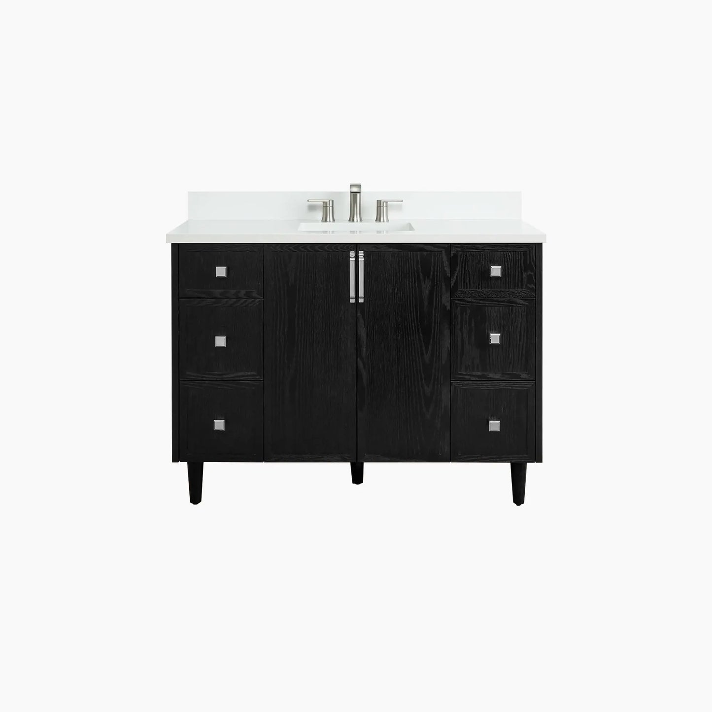 Cape Breton SLIM 48" Blackened Oak Bathroom Vanity Teodor Bathroom Vanity Canada