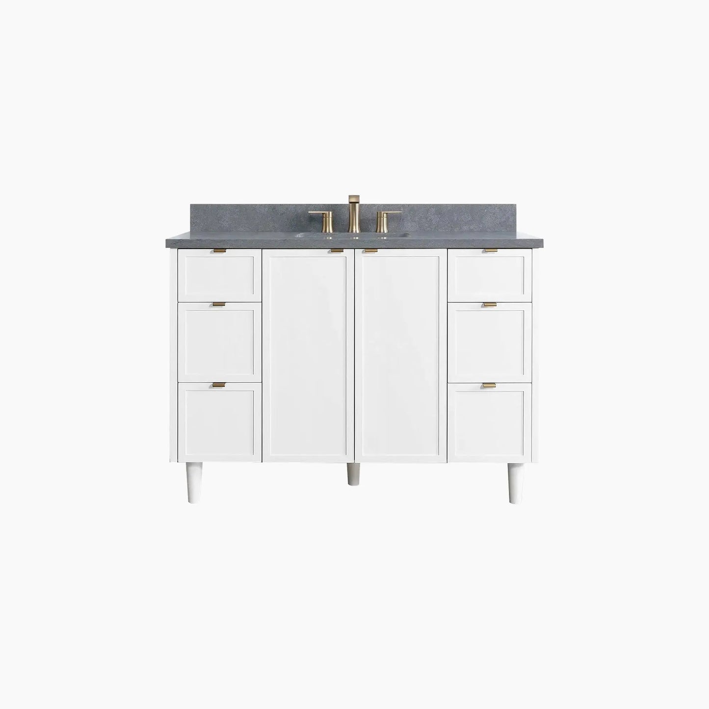 Cape Breton SLIM 48" Satin White Bathroom Vanity Teodor Bathroom Vanity Canada