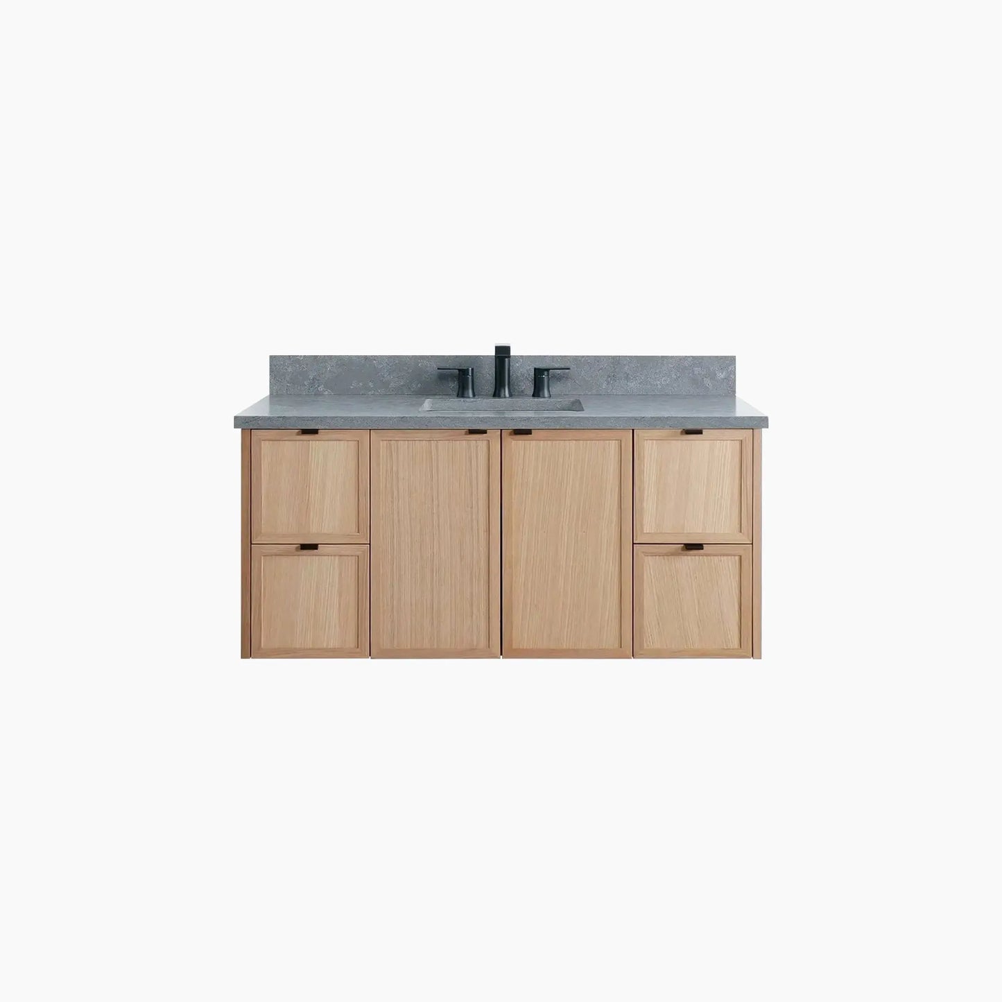 Cape Breton SLIM 48" Wall Mount White Oak Bathroom Vanity Teodor Bathroom Vanity Canada
