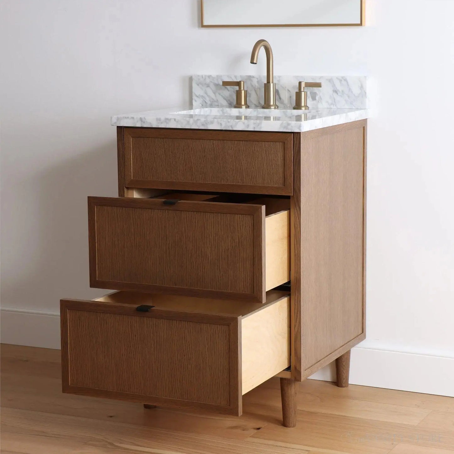 Cape Breton 24", Teodor® Mid Century Oak Vanity Teodor Bathroom VanityCanada