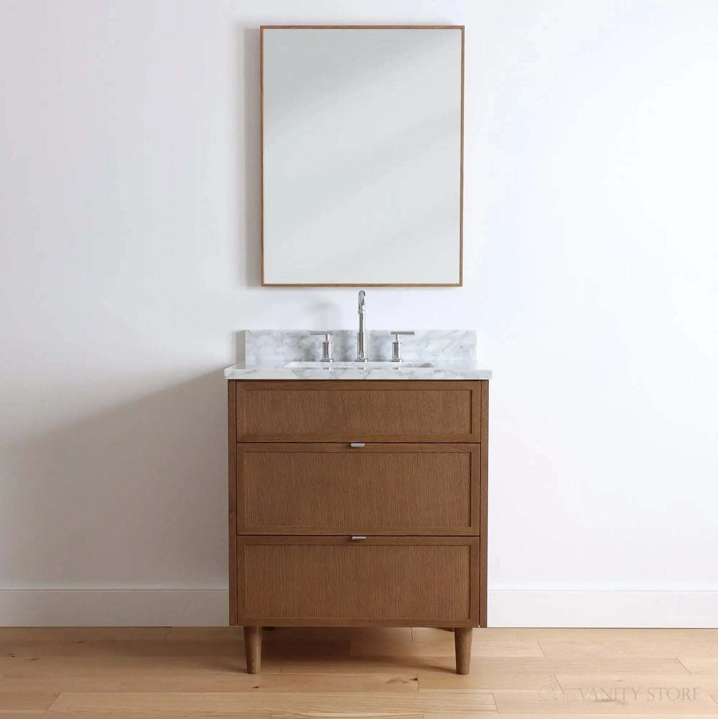 Cape Breton 30", Teodor® Mid Century Oak Vanity Teodor Bathroom VanityCanada
