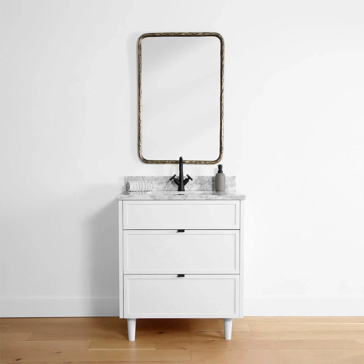 Cape Breton 30", Teodor® Satin White Vanity Teodor Bathroom VanityCanada