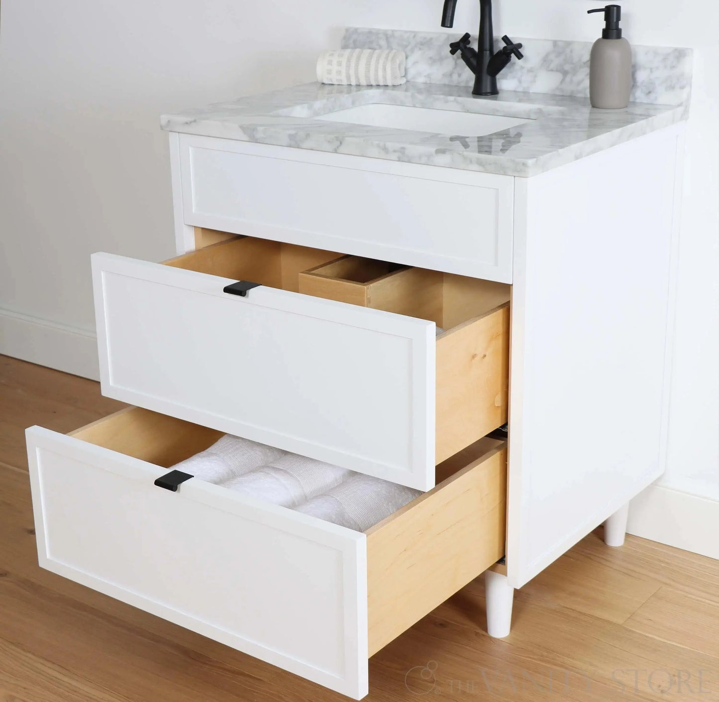 Cape Breton 30", Teodor® Satin White Vanity Teodor Bathroom VanityCanada