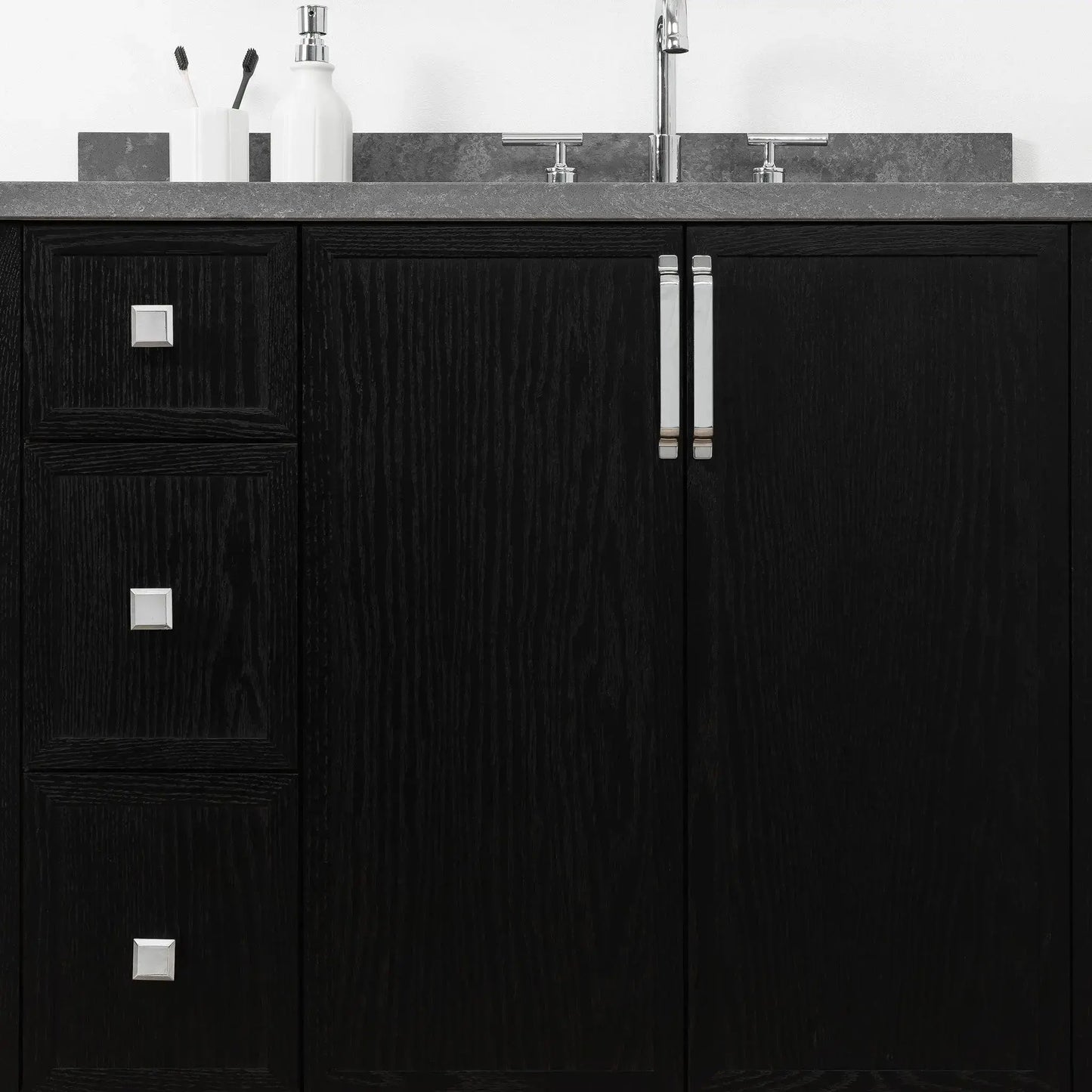 Cape Breton 36", Teodor® Blackened Oak Vanity, Right Sink Teodor Bathroom VanityCanada