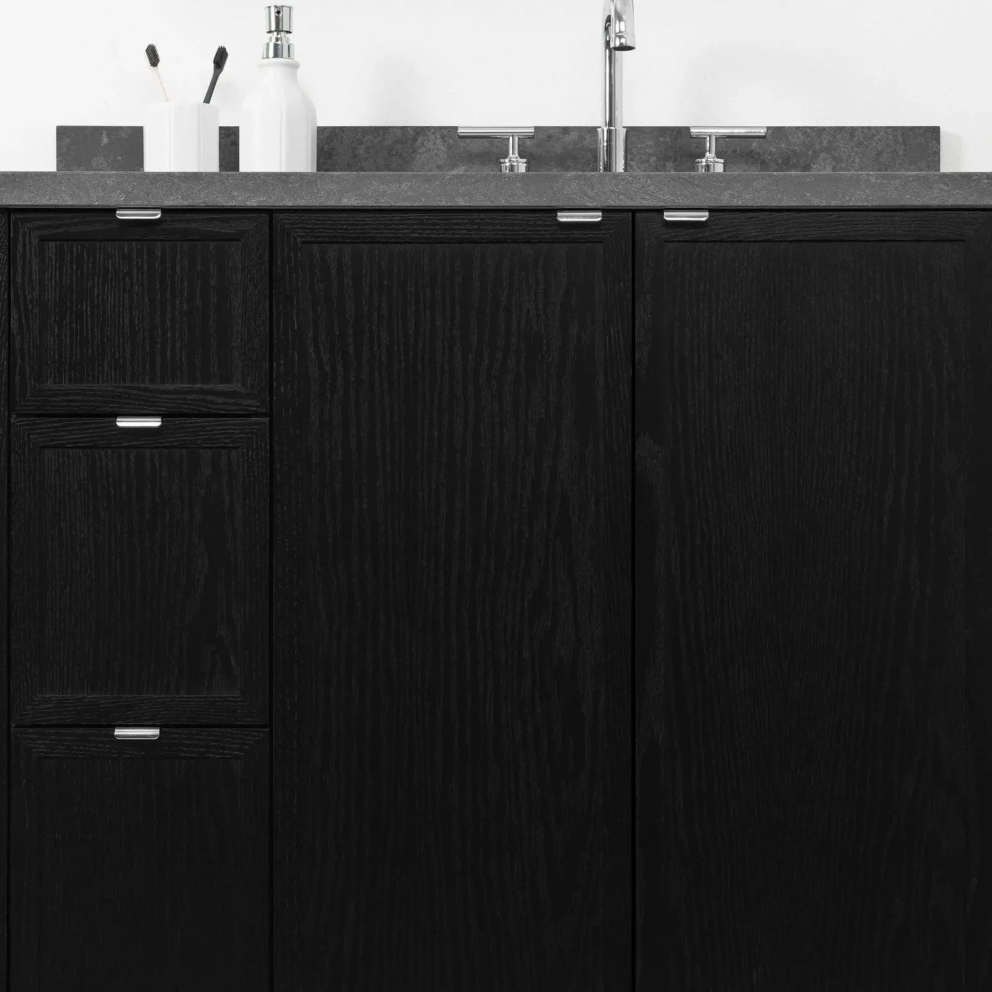 Cape Breton 36", Teodor® Blackened Oak Vanity, Right Sink Teodor Bathroom VanityCanada