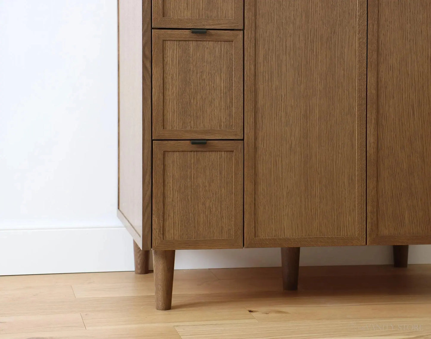 Cape Breton 36", Teodor® Mid Century Oak Vanity, Right Sink Teodor Bathroom VanityCanada