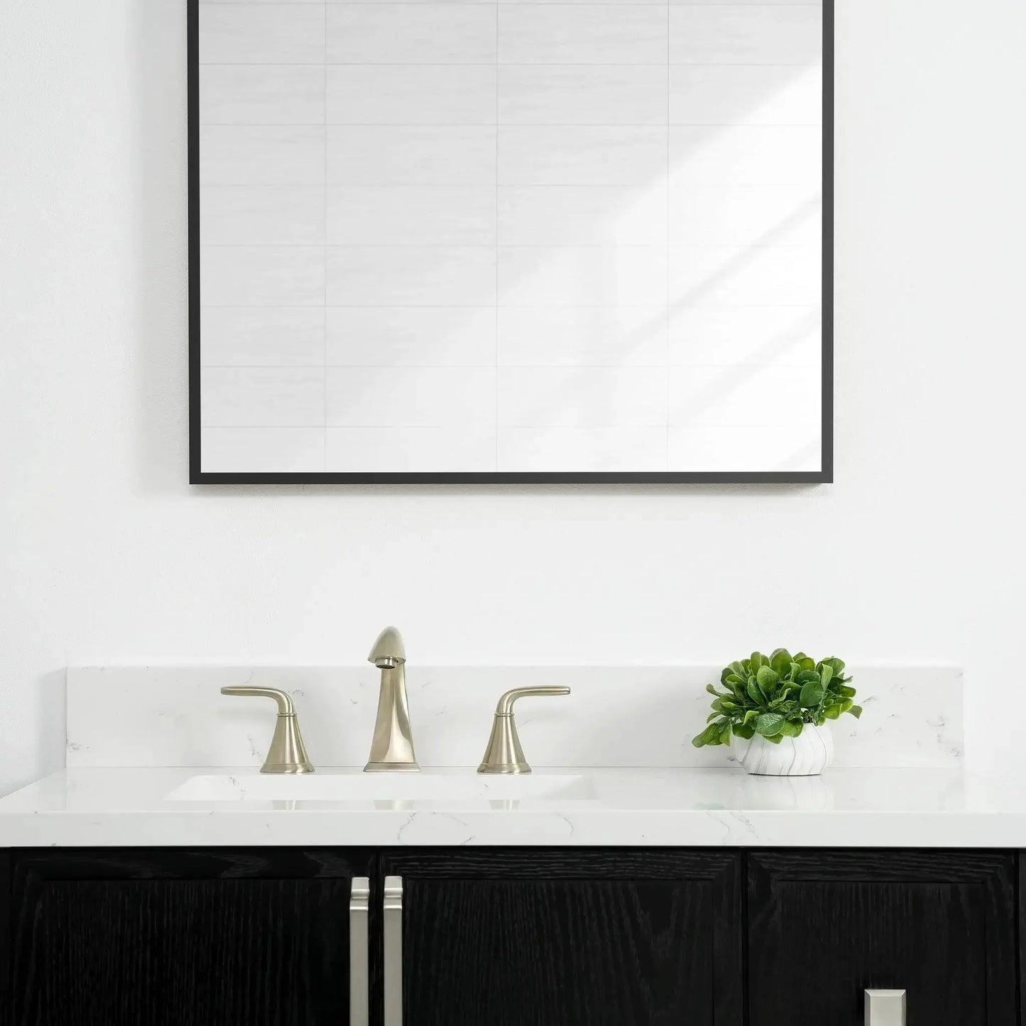 Cape Breton 36", Teodor® Wall Mount Blackened Oak Vanity, Left Sink Teodor Bathroom VanityCanada