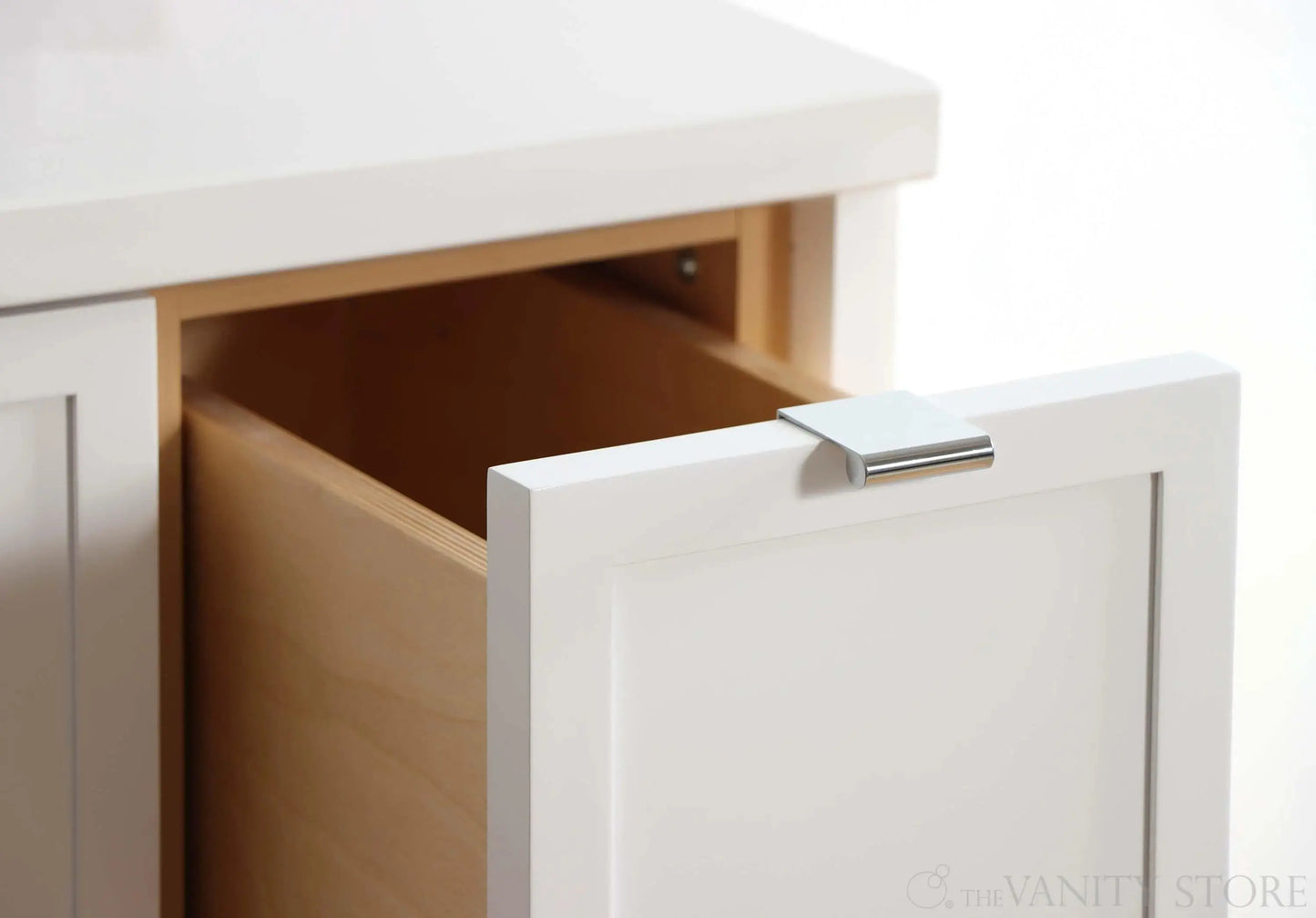 Cape Breton SLIM 36" Wall Mount Satin White Bathroom Vanity, Left Sink Teodor Bathroom Vanity Canada