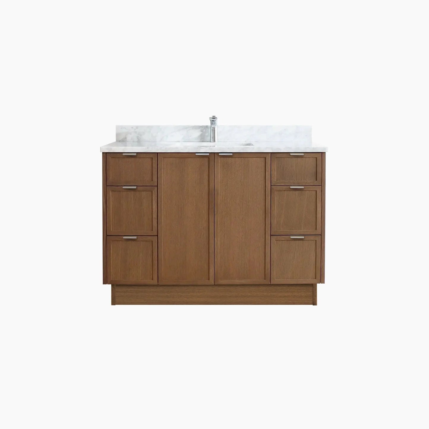 Cape Breton SLIM 48" Mid Century Oak Bathroom Vanity Teodor Bathroom Vanity Canada