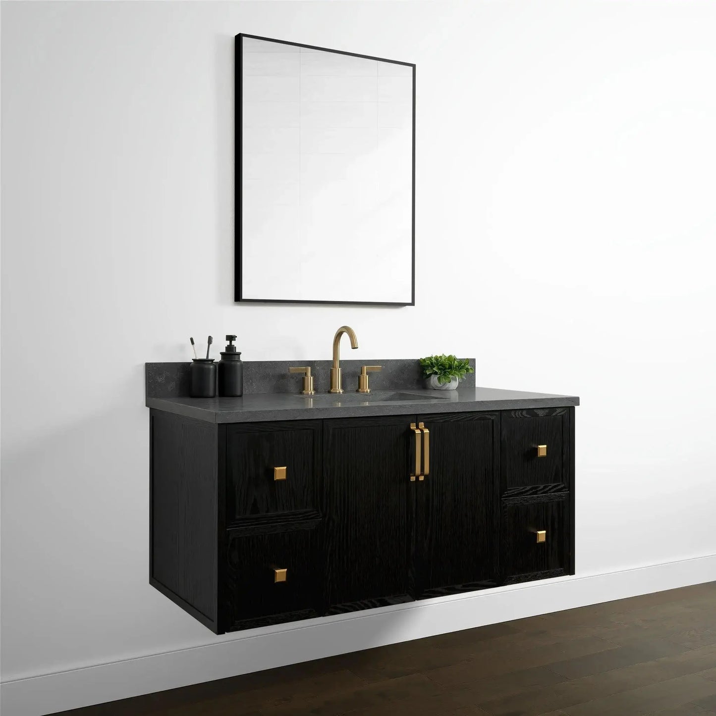 Cape Breton 48", Teodor® Wall Mount Blackened Oak Vanity Teodor Bathroom VanityCanada