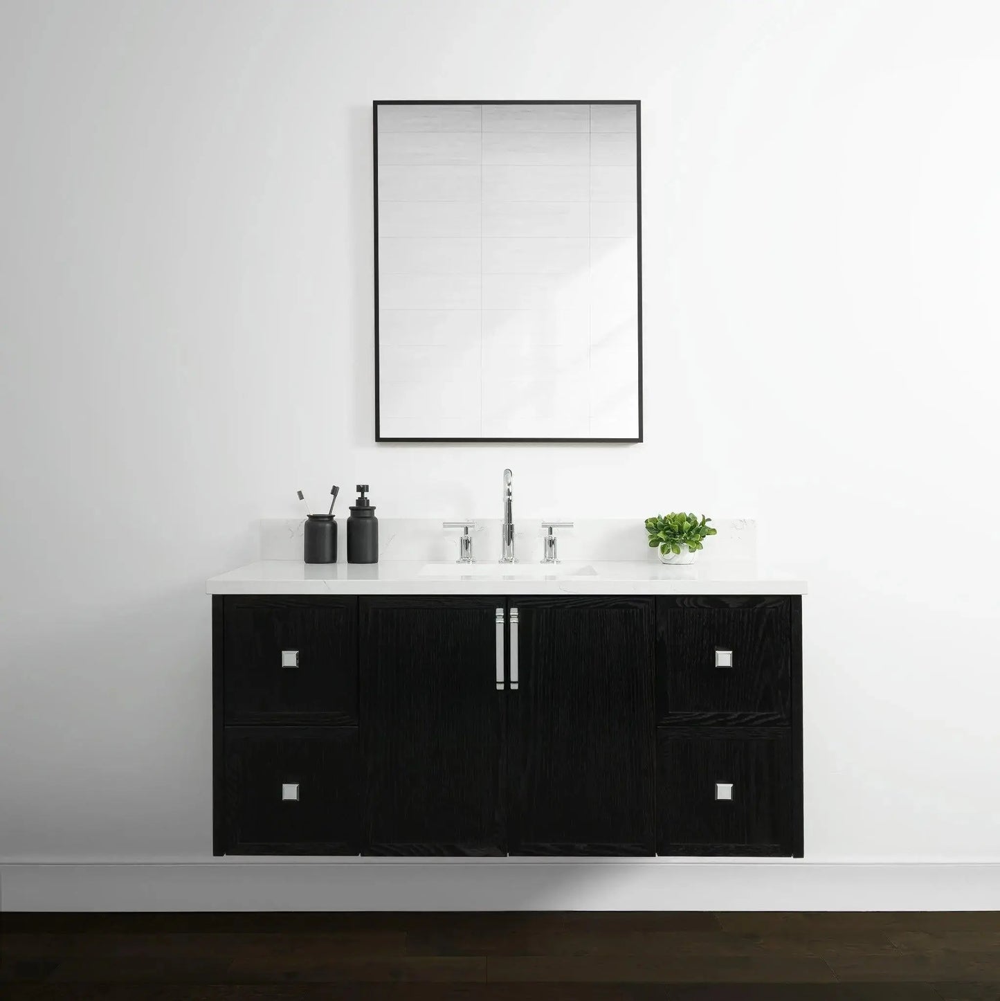 Cape Breton 48", Teodor® Wall Mount Blackened Oak Vanity Teodor Bathroom VanityCanada