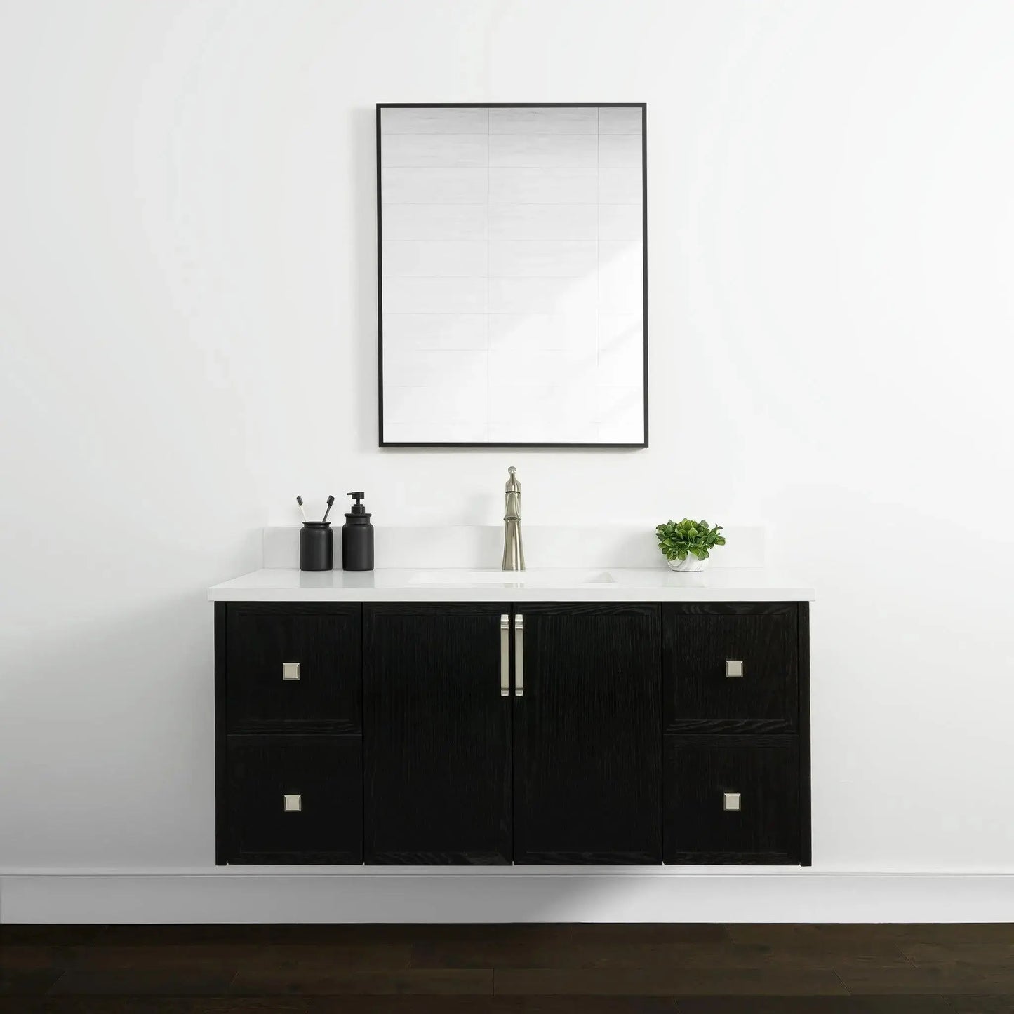 Cape Breton 48", Teodor® Wall Mount Blackened Oak Vanity Teodor Bathroom VanityCanada