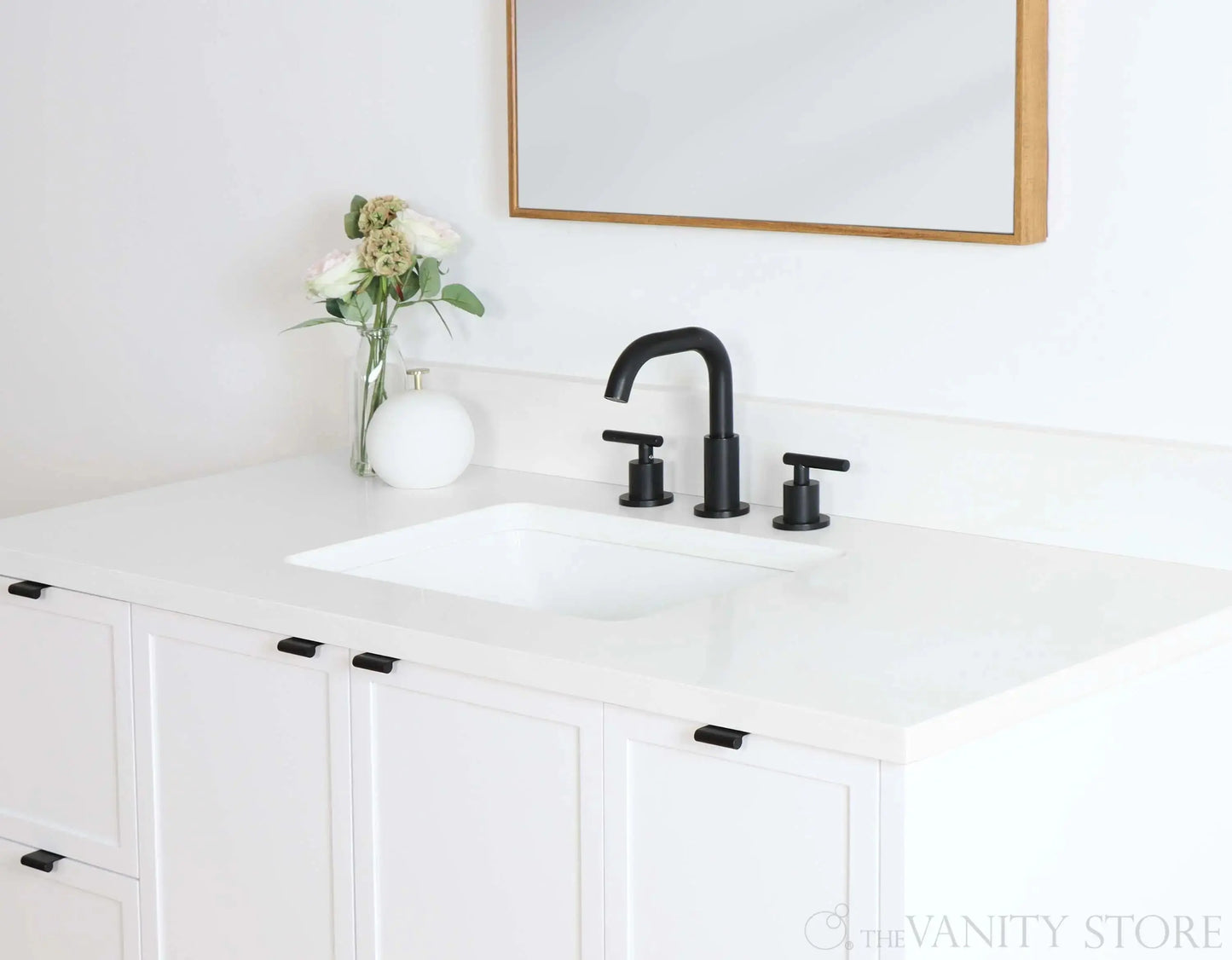 Cape Breton SLIM 48" Wall Mount Satin White Bathroom Vanity Teodor Bathroom Vanity Canada
