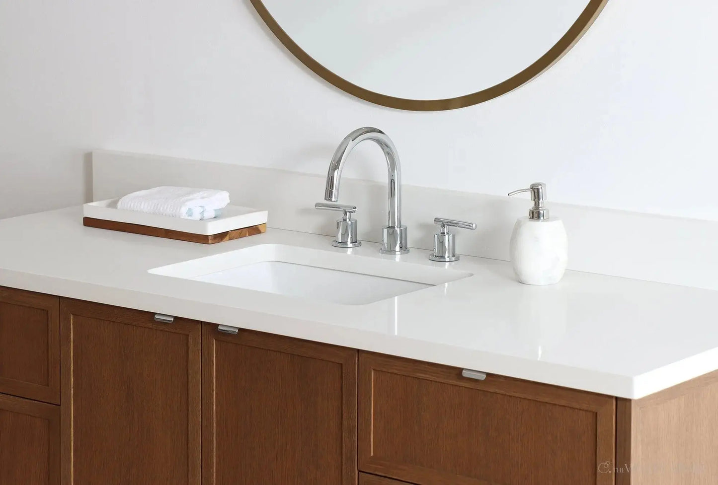 Cape Breton SLIM 60" Mid Century Oak Bathroom Vanity Teodor Bathroom Vanity Canada