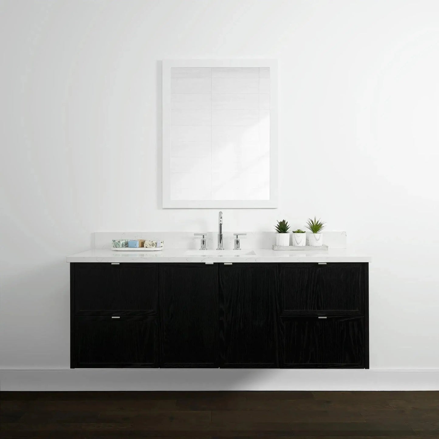 Cape Breton 60", Teodor® Wall Mount Blackened Oak Vanity Teodor Bathroom VanityCanada