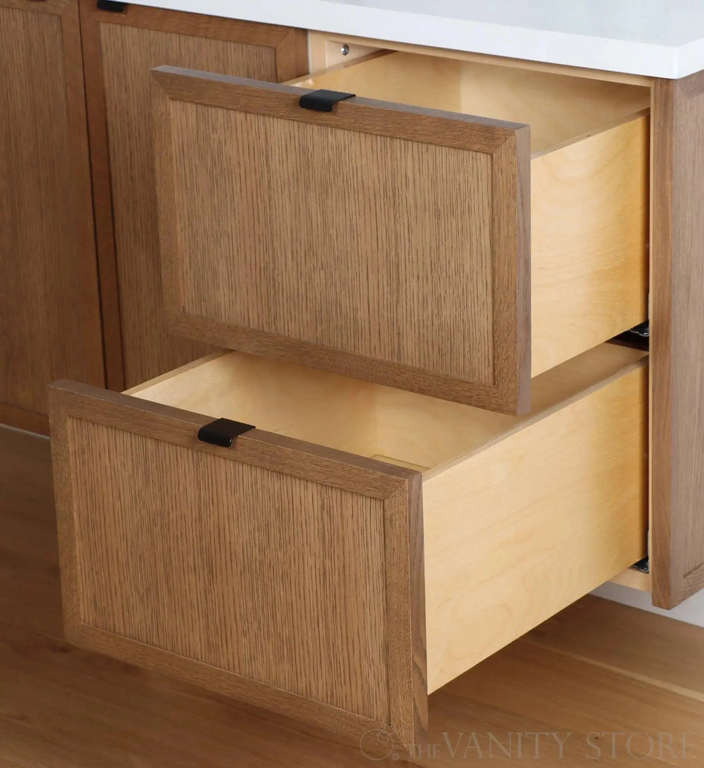 Cape Breton SLIM 60" Wall Mount Mid Century Oak Bathroom Vanity Teodor Bathroom Vanity Canada