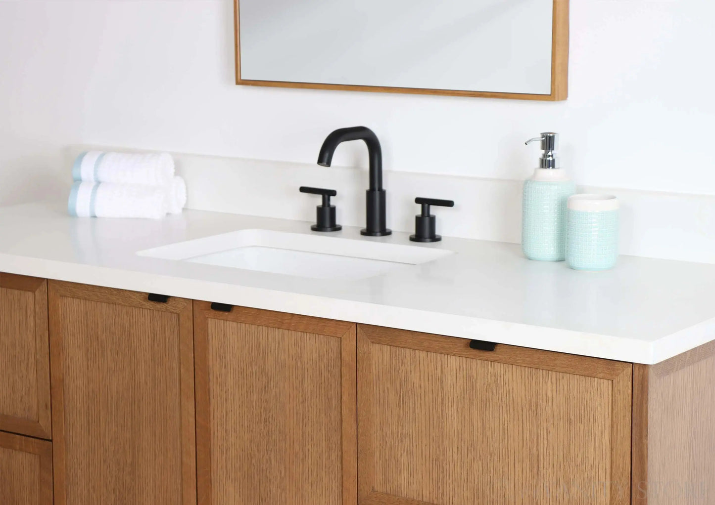 Cape Breton SLIM 60" Wall Mount Mid Century Oak Bathroom Vanity Teodor Bathroom Vanity Canada
