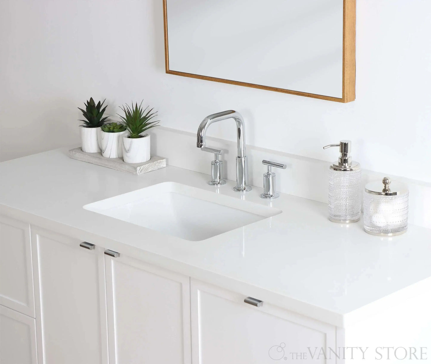 Cape Breton SLIM 60" Wall Mount Satin White Bathroom Vanity Teodor Bathroom Vanity Canada