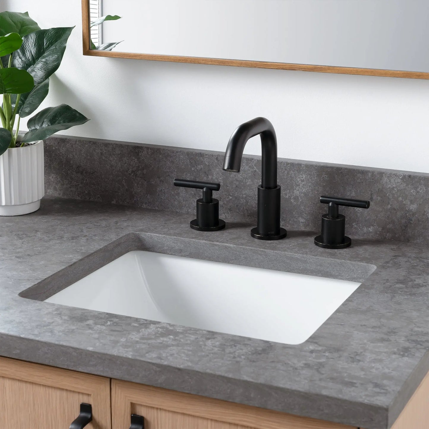 Cape Breton 60", Teodor® Wall Mount White Oak Vanity, Double Sink Teodor Bathroom VanityCanada
