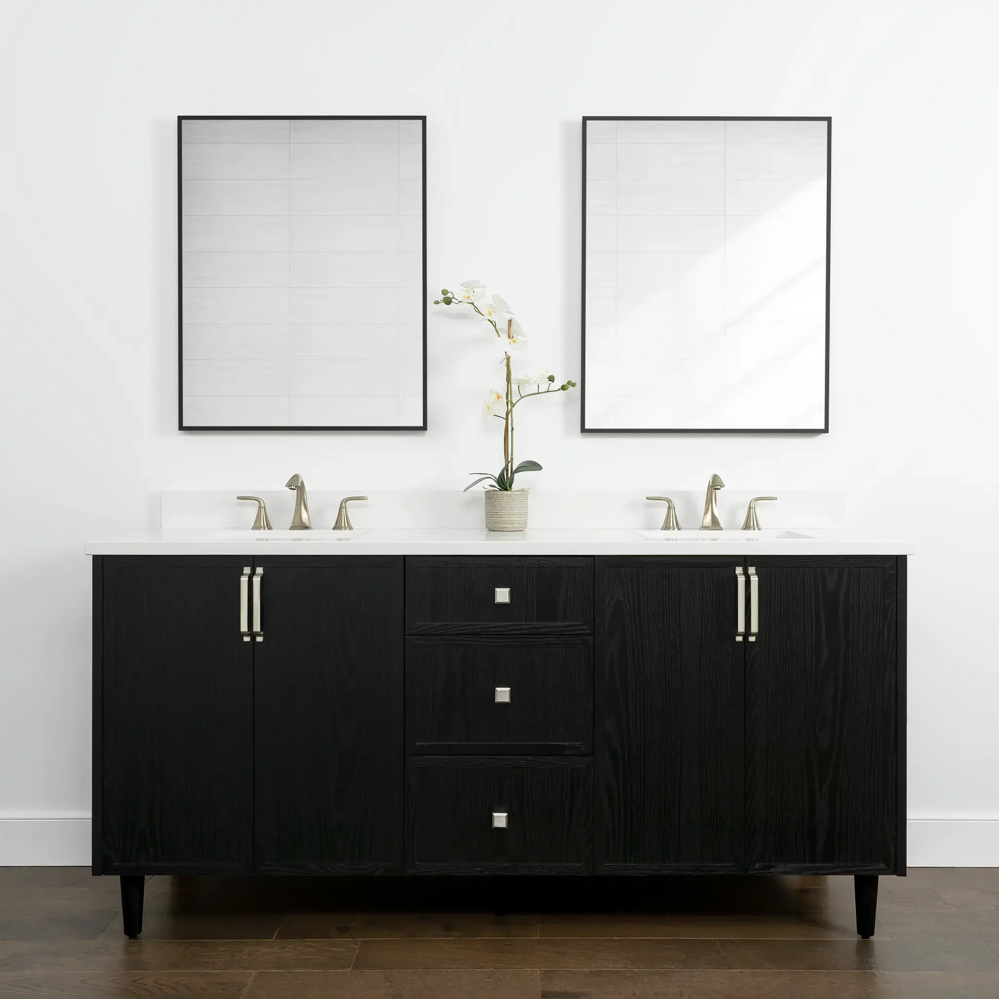 Cape Breton 72", Teodor® Blackened Oak Vanity, Double Sink Teodor Bathroom VanityCanada