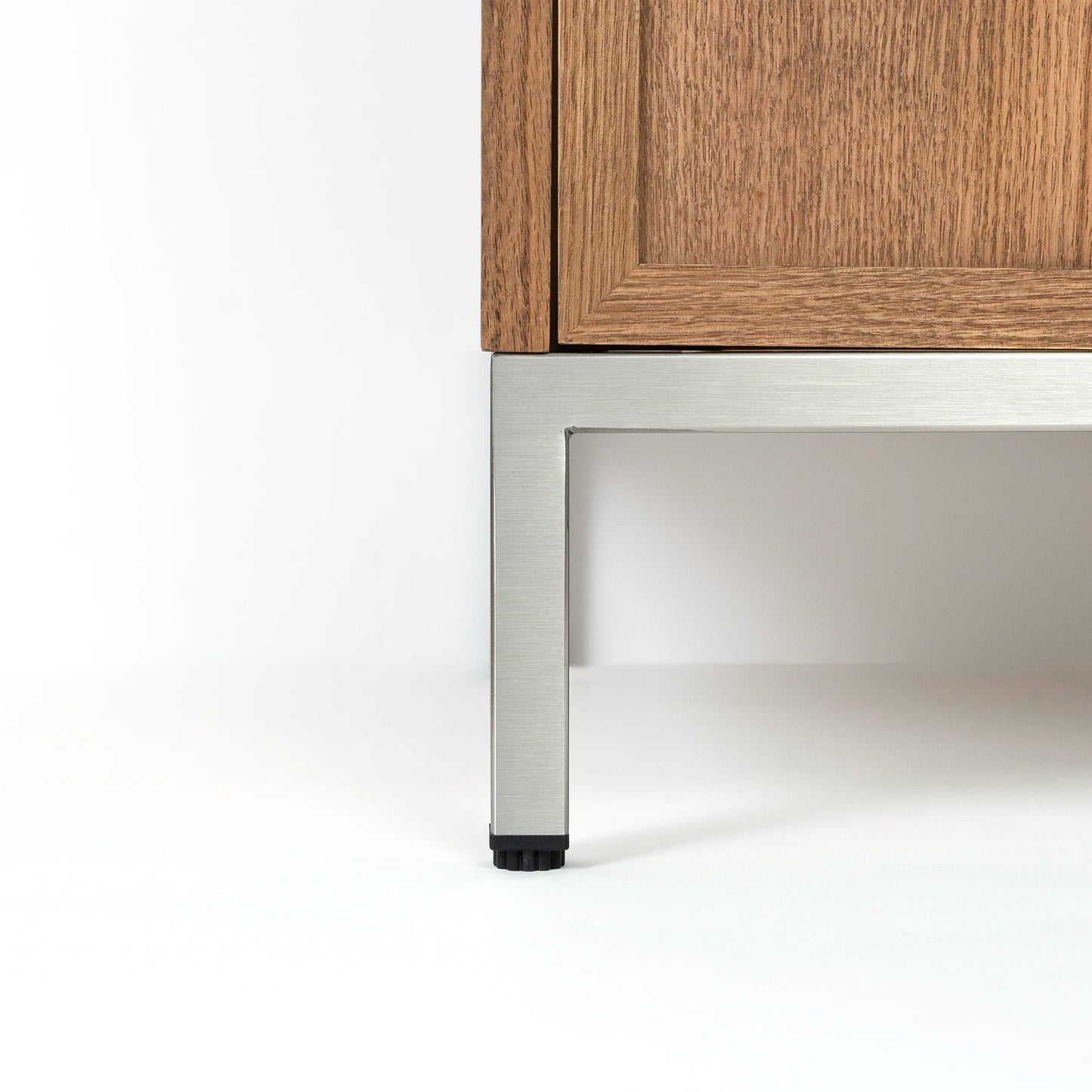 Cape Breton 60" Mid Century Oak Bathroom Vanity, Double Sink