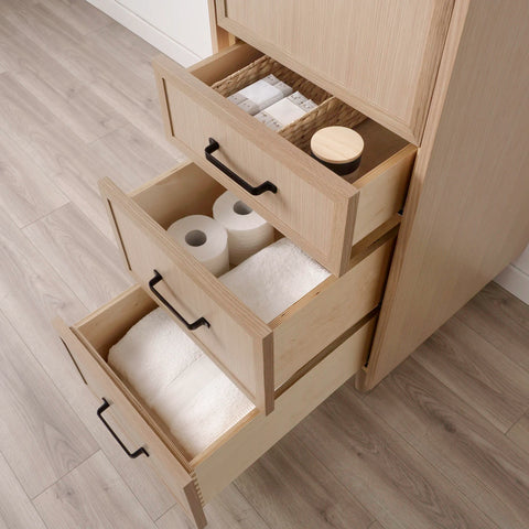 Cape Breton White Oak Linen Cabinet