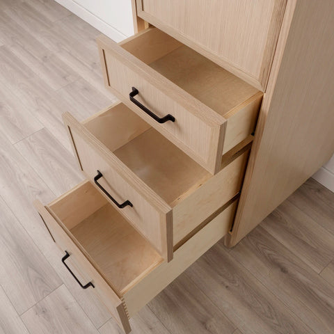 Cape Breton White Oak Linen Cabinet