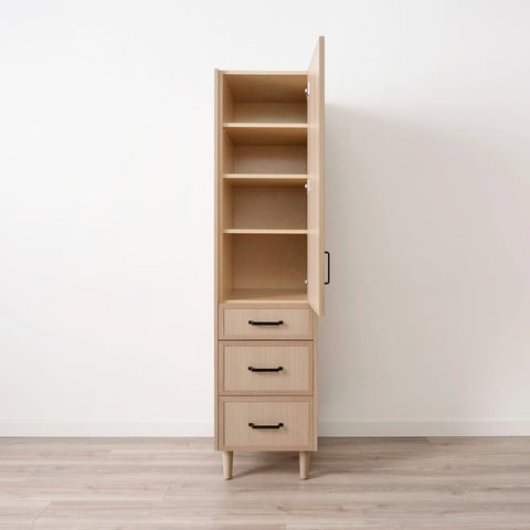 Cape Breton White Oak Linen Cabinet