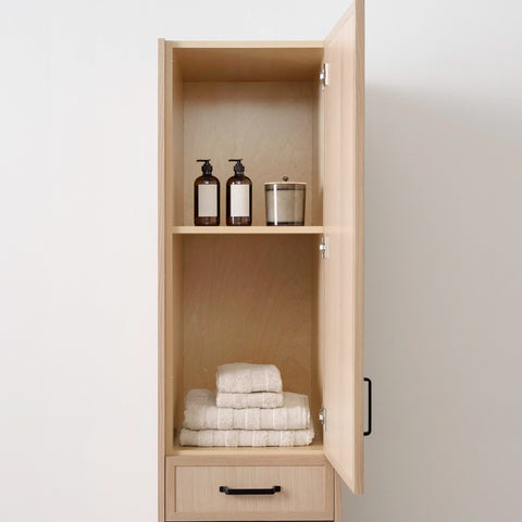 Cape Breton White Oak Linen Cabinet