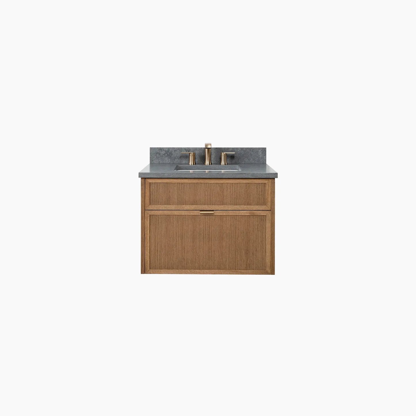 Cape Breton SLIM 30" Wall Mount Mid Century Oak Bathroom Vanity - All Drawers Teodor Bathroom Vanity Canada