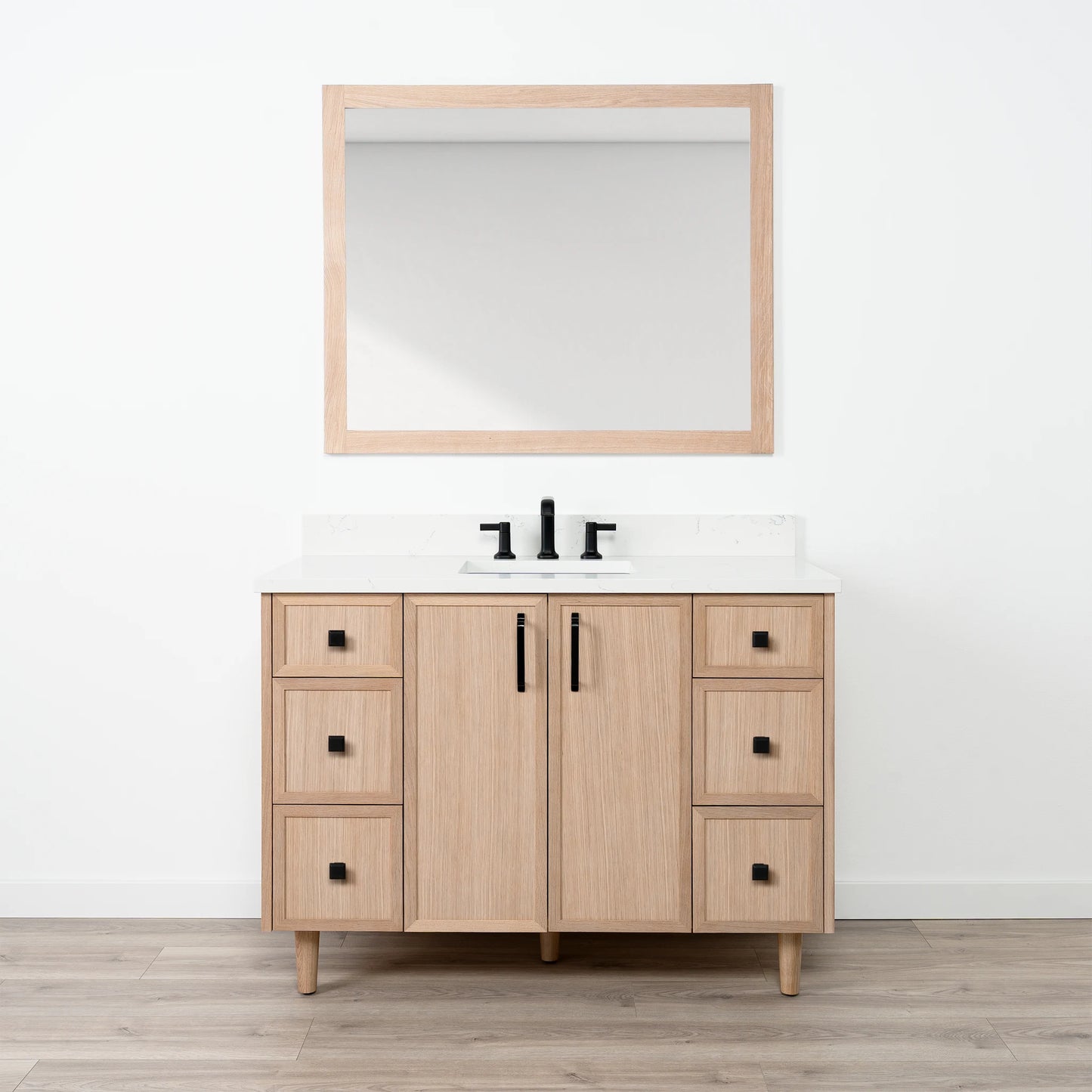Cape Breton SLIM 48" White Oak Bathroom Vanity