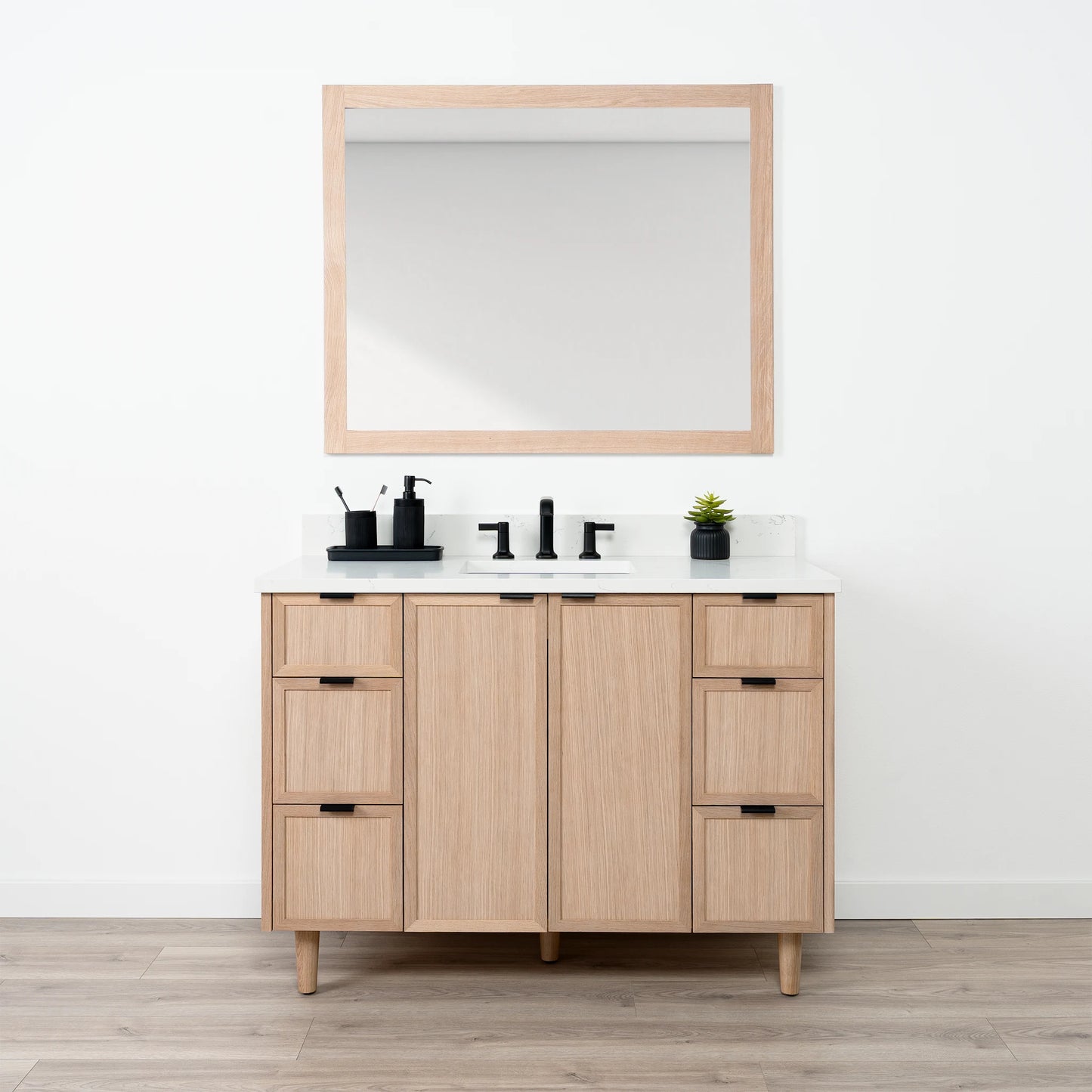Cape Breton SLIM 48" White Oak Bathroom Vanity