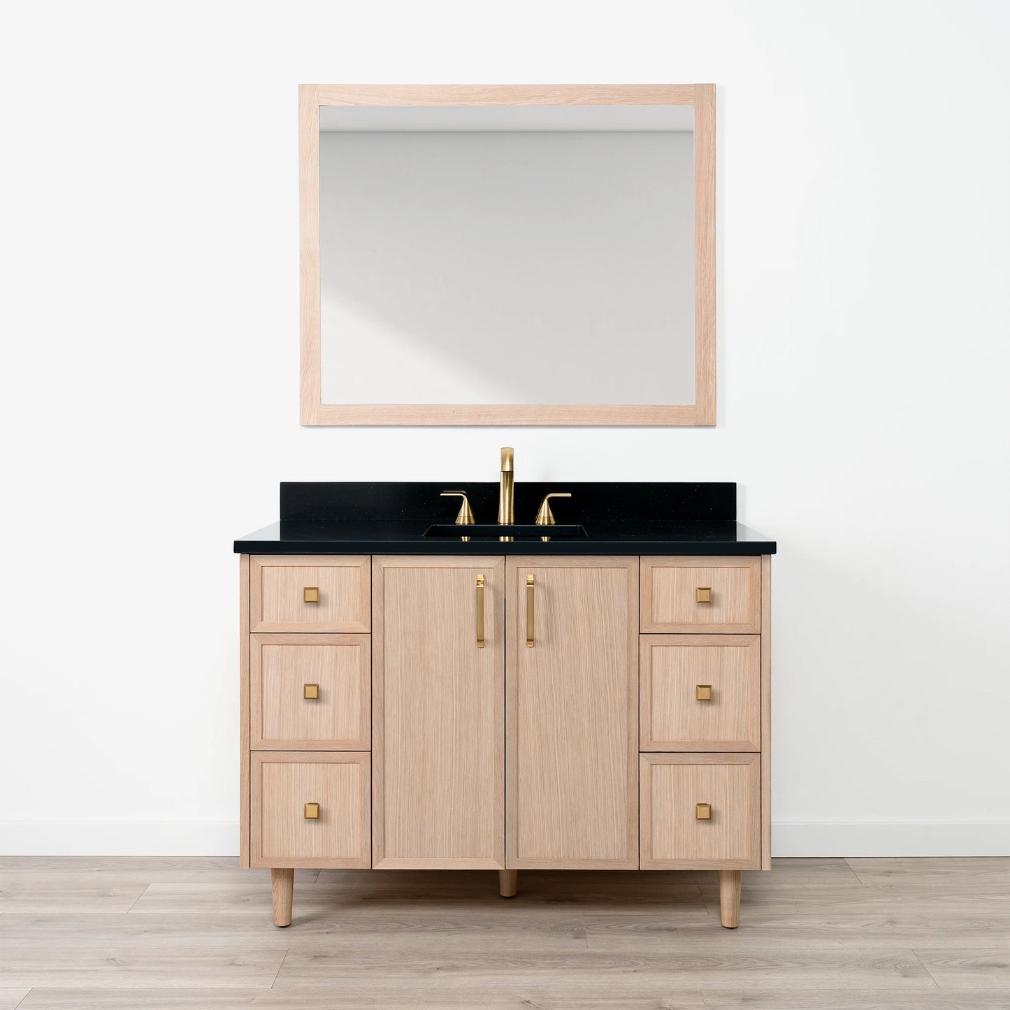 Cape Breton SLIM 48" White Oak Bathroom Vanity