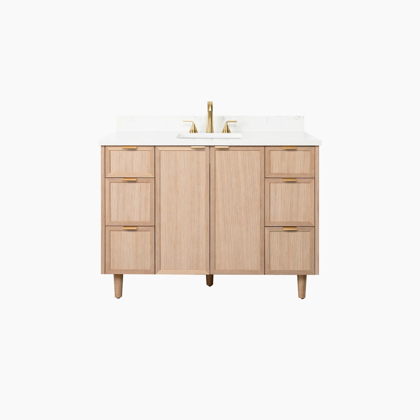 Cape Breton SLIM 48" White Oak Bathroom Vanity