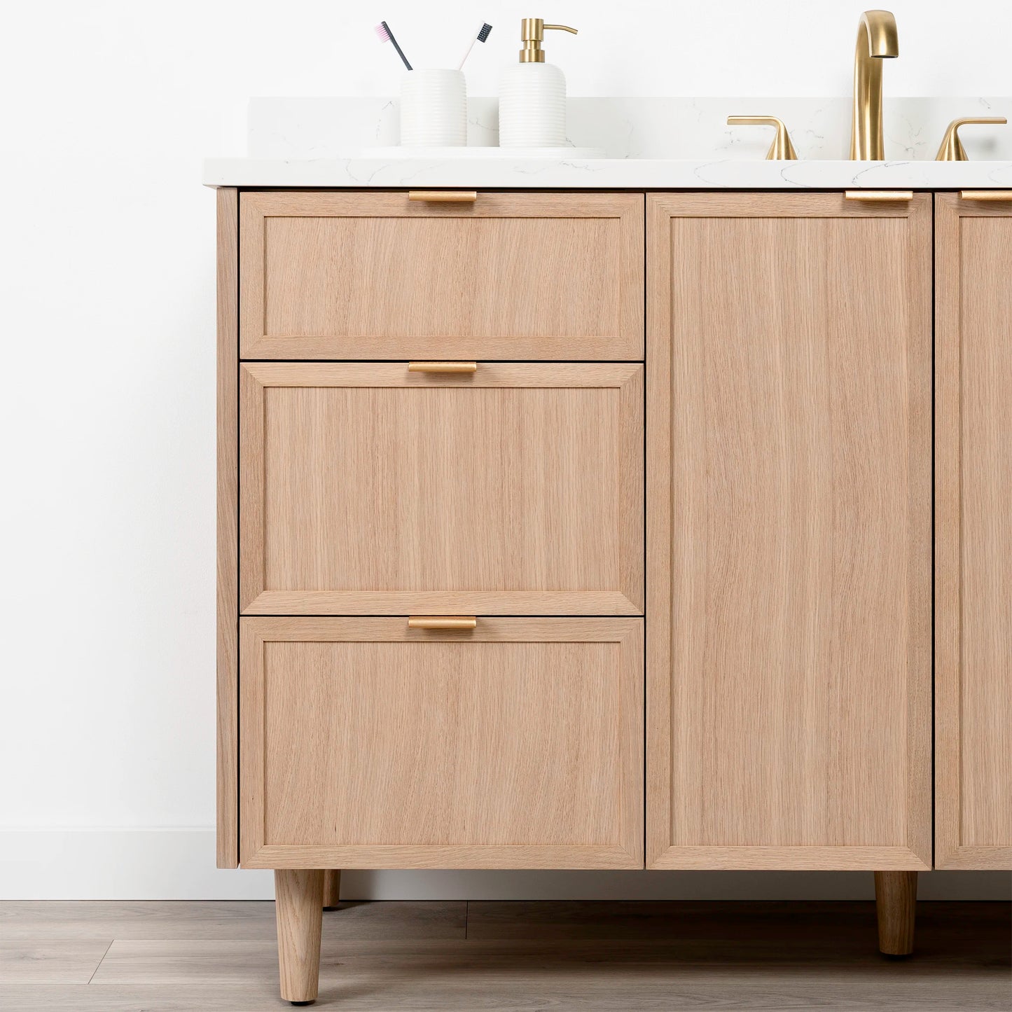 Cape Breton SLIM 60" White Oak Bathroom Vanity