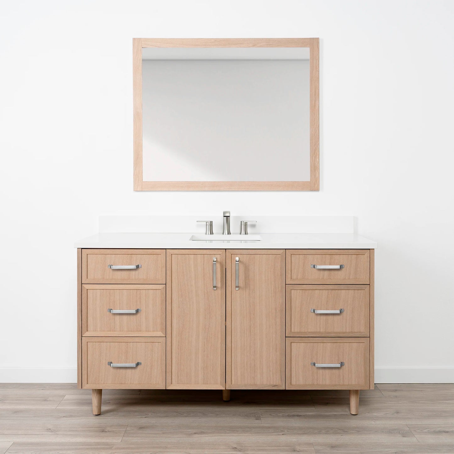 Cape Breton SLIM 60" White Oak Bathroom Vanity