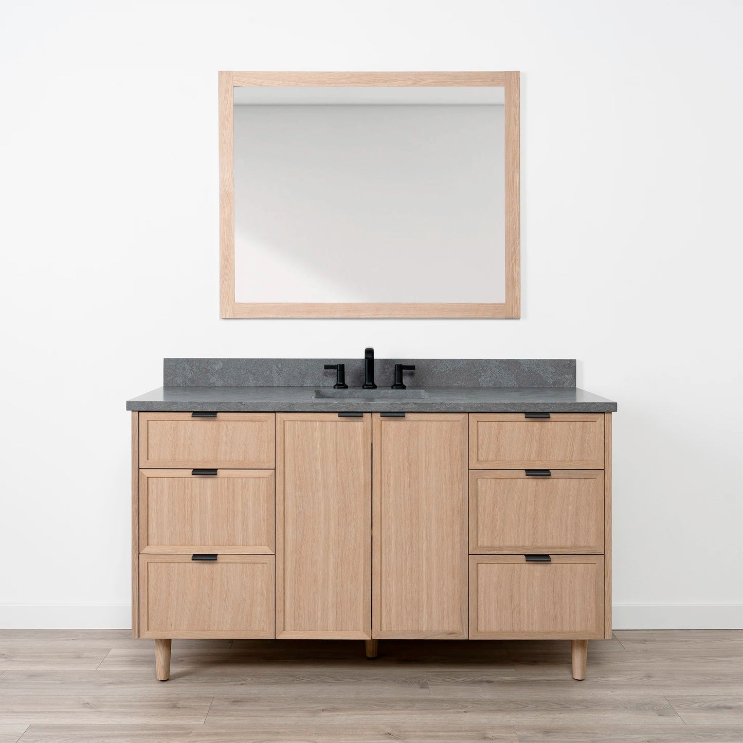 Cape Breton SLIM 60" White Oak Bathroom Vanity