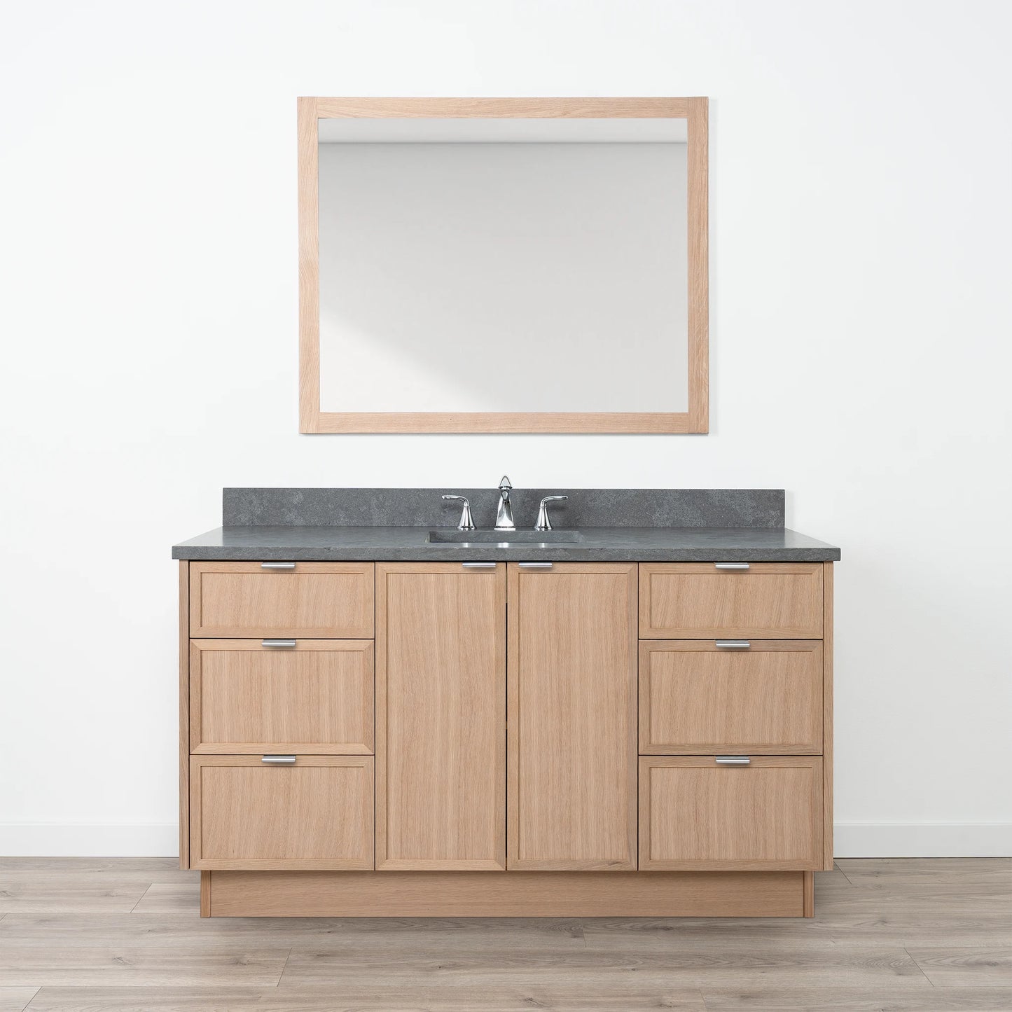 Cape Breton SLIM 60" White Oak Bathroom Vanity