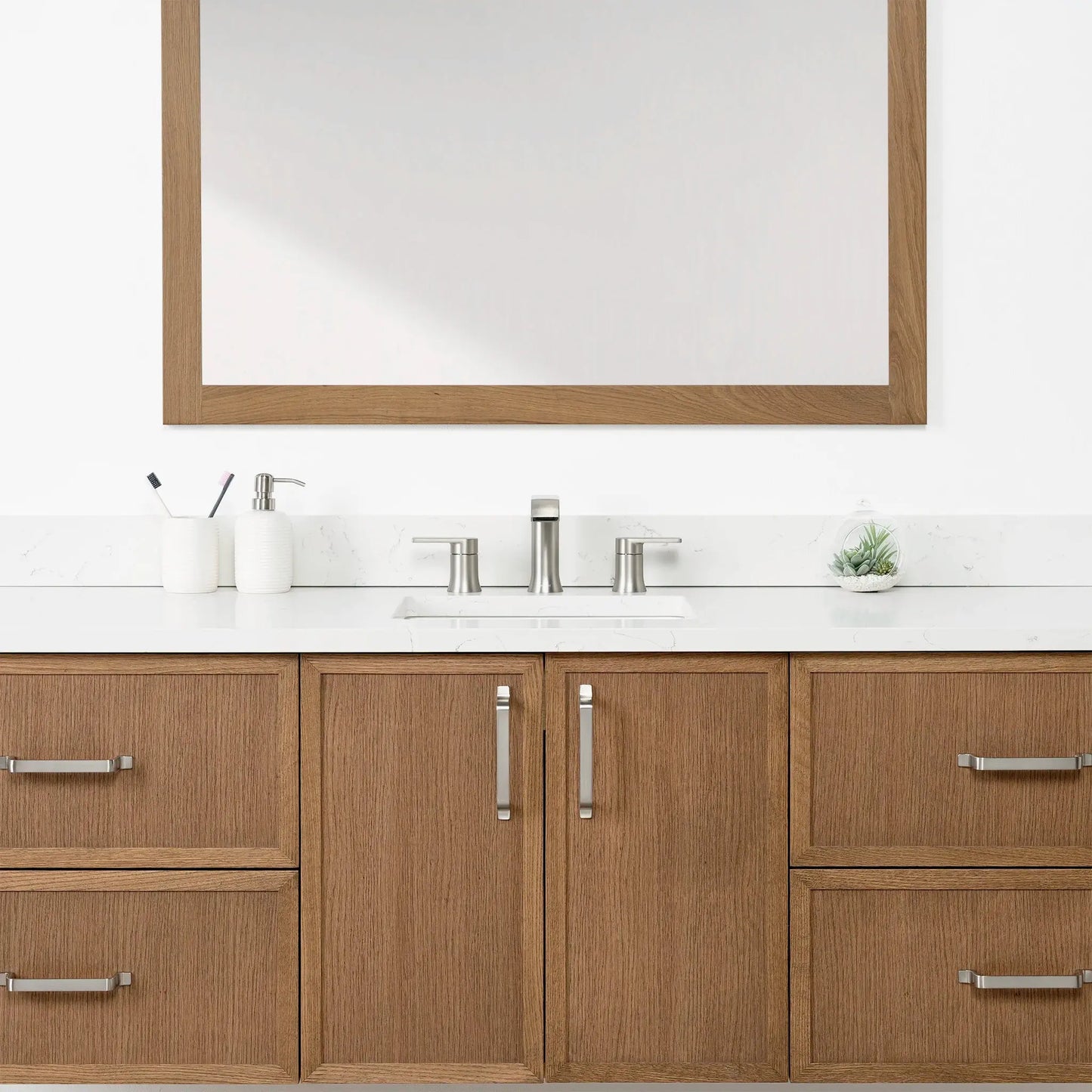 Cape Breton SLIM 72" Wall Mount Mid Century Oak Bathroom Vanity Teodor Bathroom Vanity Canada