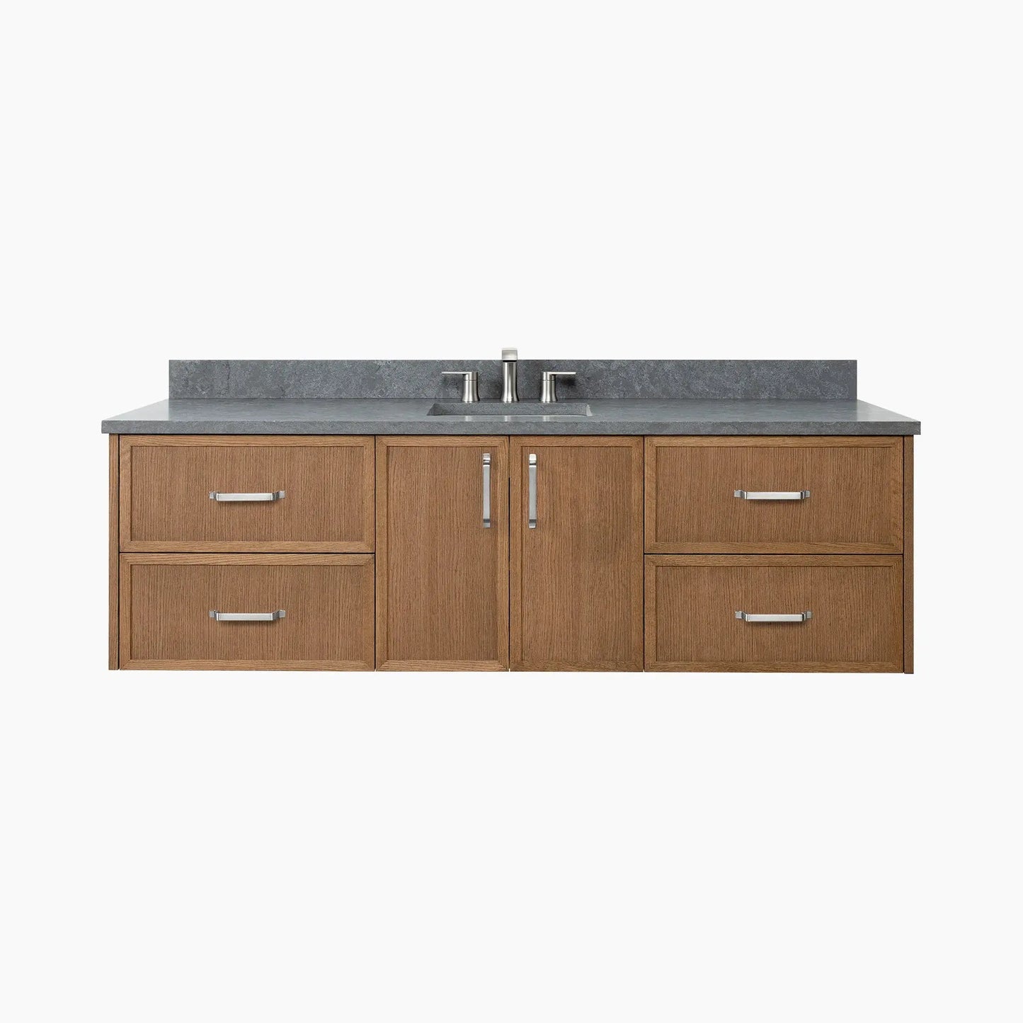 Cape Breton SLIM 72" Wall Mount Mid Century Oak Bathroom Vanity Teodor Bathroom Vanity Canada