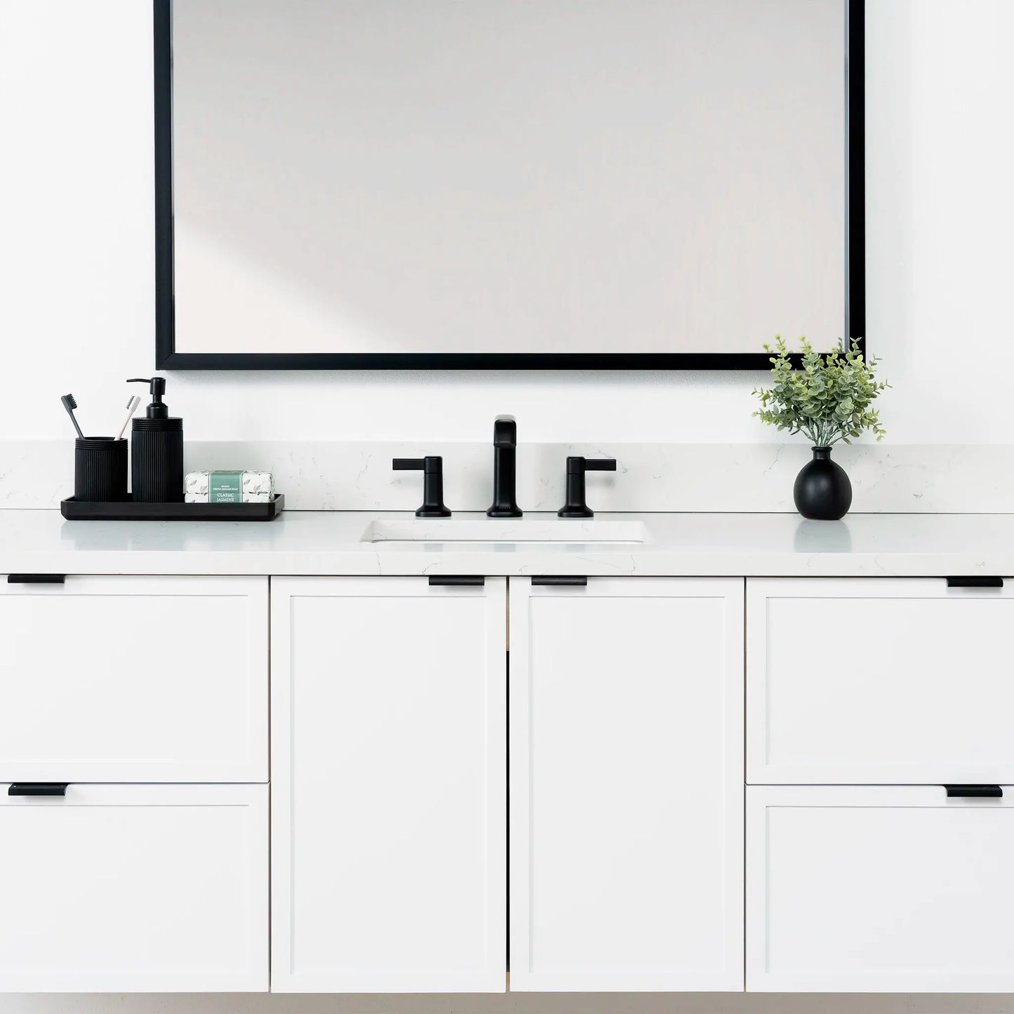 Cape Breton SLIM 72" Wall Mount Satin White Bathroom Vanity Teodor Bathroom Vanity Canada