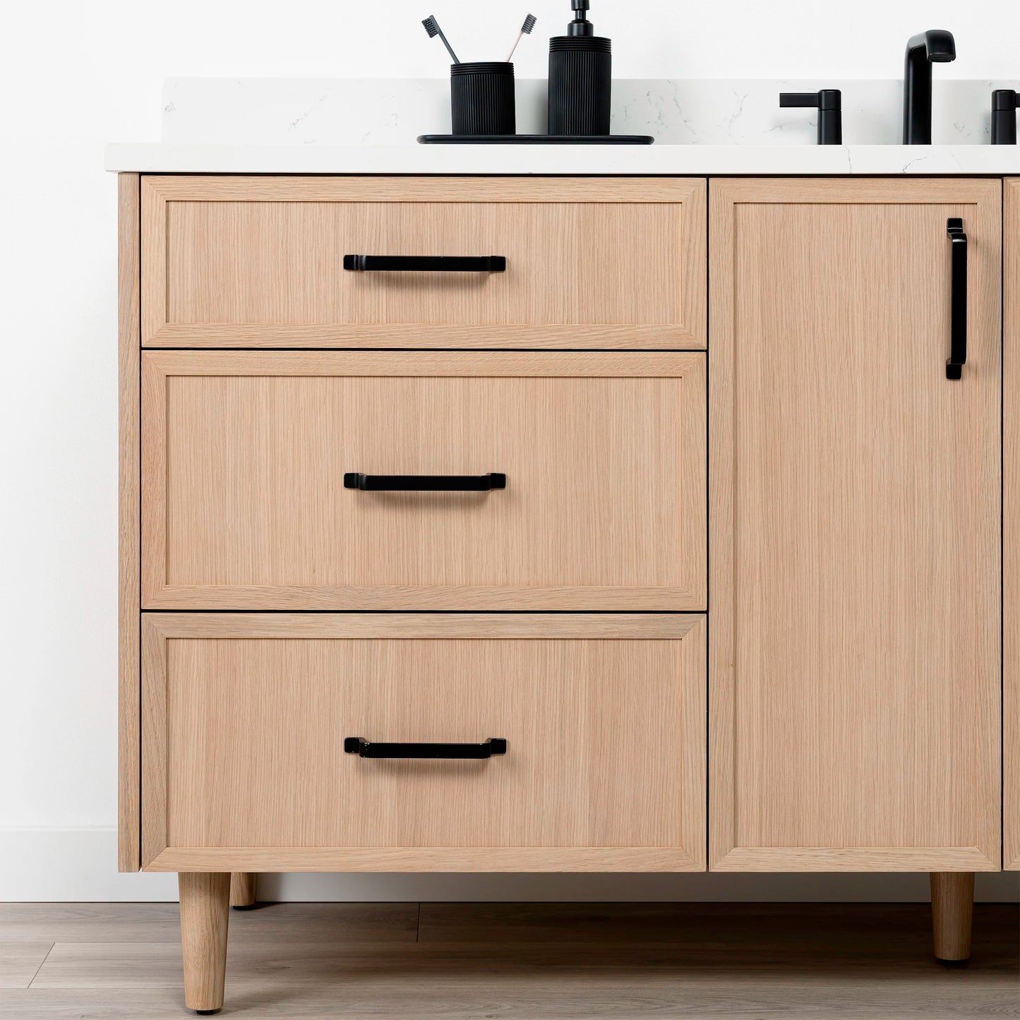 Cape Breton SLIM 72" White Oak Bathroom Vanity