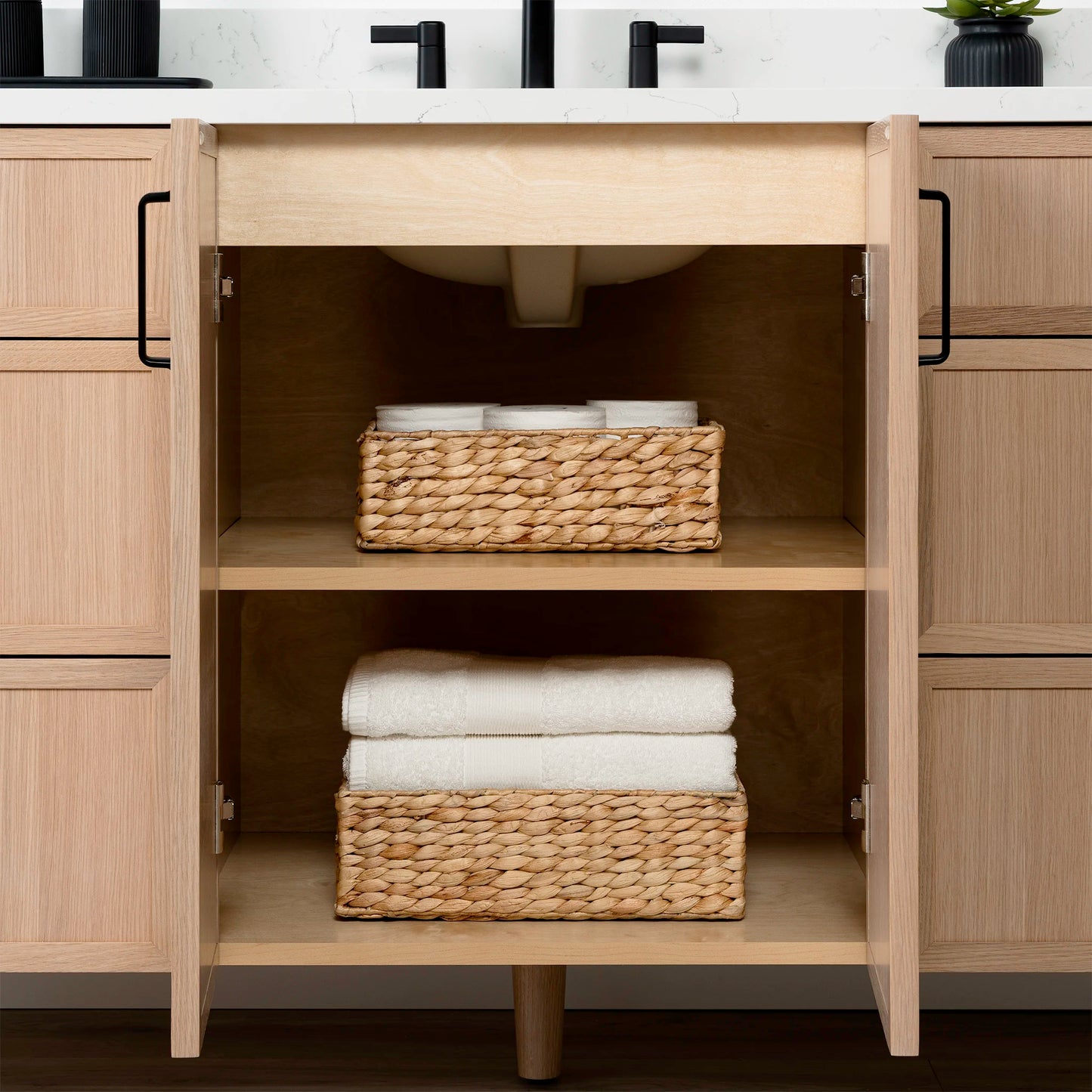 Cape Breton SLIM 72" White Oak Bathroom Vanity